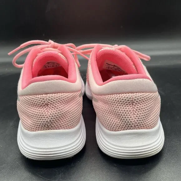 Nike revolution 4 sneaker girls size 7Y 943306-600 pink running athletic - Picture 4 of 7